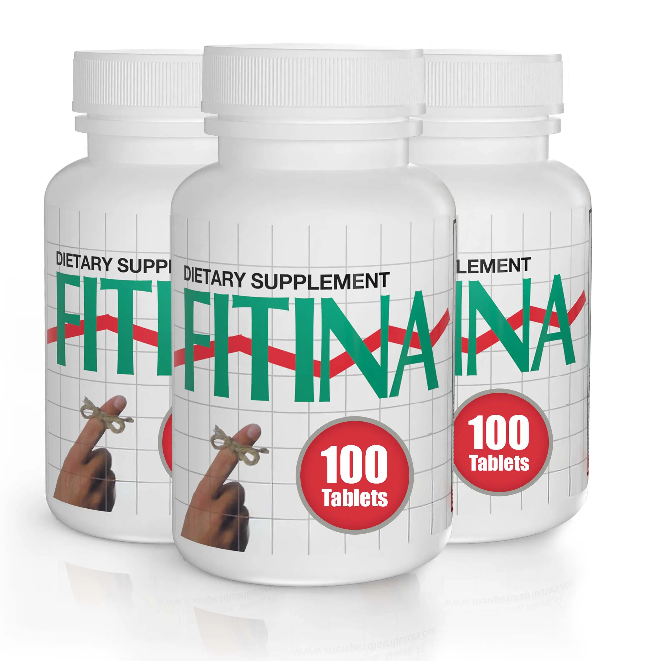 Fitina Edible Natural Brain Focus Vitamin Supplements - US Memory Boost Dietary Healthcare Tablets, 3 Pack (100 Ct Total)