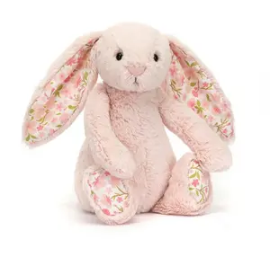 Jellycat Bashful Bunny plush toy with flower ears, available in various colors, comes with a Jellycat gift bag – a super soft bunny plush toy, a cute gift for children, girls, and baby showers.