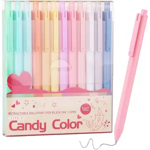 Cute Fine Point Smooth Writing Pen - Personalized Ballpoint Bulk, Flair Colorful, Black Ink 1.0 mm Journaling, Glitter Office Supplies for Women & Men, Note Taking