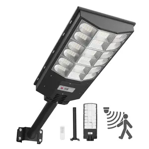 【Father's Day】VEVOR 12000W Solar Street Light Outdoor, 900000LM, Commercial Parking Lot Light Dusk to Dawn, LED Flood Security Lamp with Motion Sensor, IP65 Waterproof Wide Angle Outdoor Lighting, for Driveway Yard