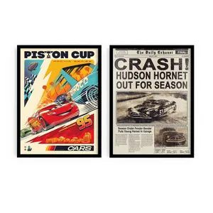 Cars Movie Posters , Cartoon Posters , Animation Posters , Kids Room Deco , Lightning McQueen , Wall Decor , Cars Movie Posters| Movie Fan Gifts | Wall Decorations, Poster For Gift Unframed