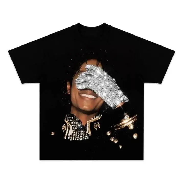Michael Jackson Glove Graphic T-Shirt Vintage 90s Tee - TikTok Shop