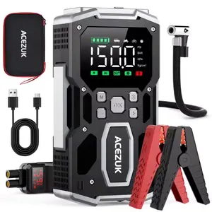 Jump Surge JS3500 Car Jump Starter with Air Pump 5000A Peak 150PSI Digital Tire Inflator 10000mAh Battery Compact Portable