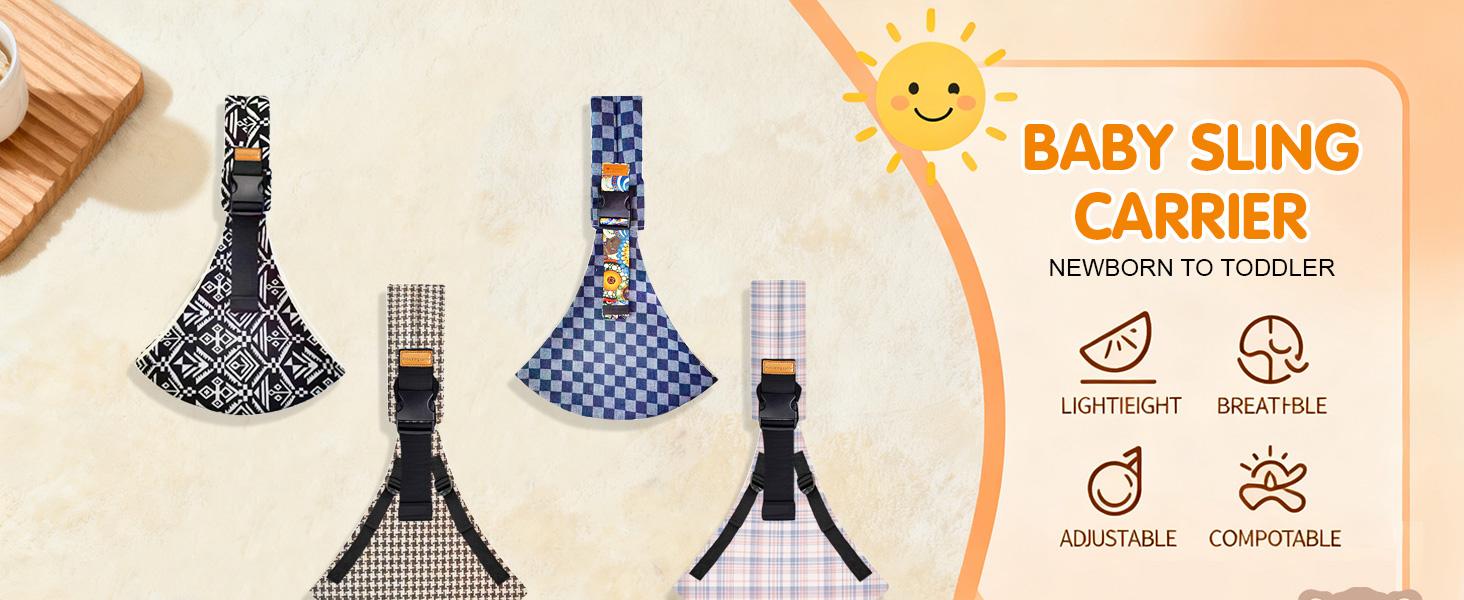 Portable Baby Sling Carrier, Lightweight Toddler Carrier, Travel Non-Slip Hip Seat Carrying 10-30lbs, Suitable for Outdoor Shopping Camping Hiking Travel Vacation Trip & Miami Beach Party, Mother's Day Gifts, Beach Day Essentials, Beachlife Music Festival