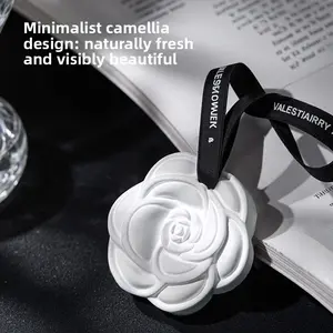 Camellia flower fragrance wax sheets for bedroom wardrobe gypsum wax block scents, car air freshener hanging ornaments, deodorizing and long-lasting fragrance wall decorations