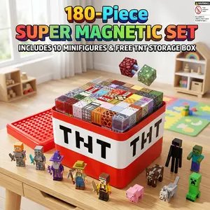 Magnetic Building Blocks Educational Toy, Learning & Experiment Mini Stationery, Creative Iron Cube Kids Gift, Fun Magnetic Puzzle Set