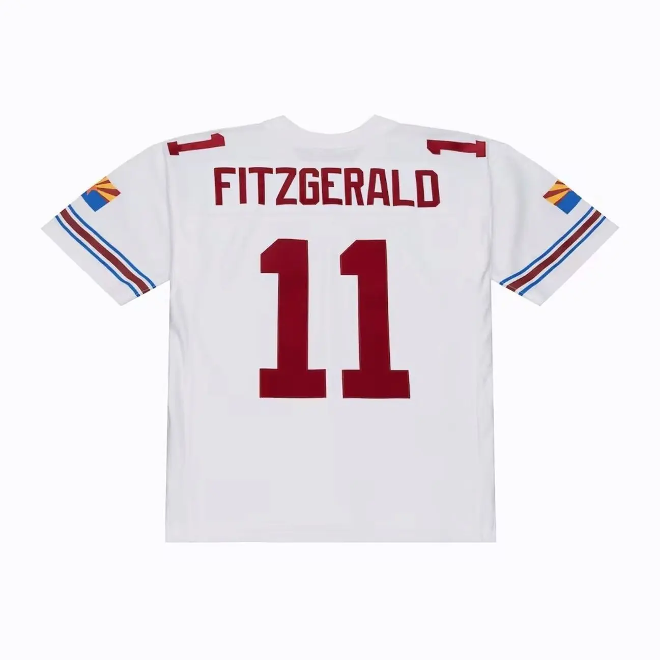 Unisex Football inspired by 11 Fitzgerald Arizona Game Jersey 2004 Legacy Replica Player Jersey - White