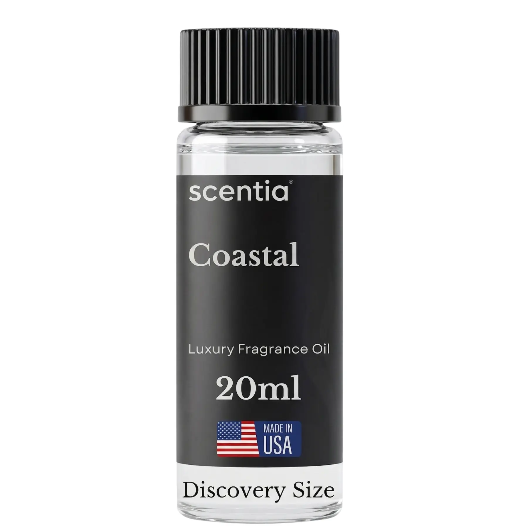Scentia Coastal (Cabana) Hypoallergenic Fragrance Oil for Diffusers - 5-Star Hotel Spa-Inspired, 20 mL Home Supplies Aroma Oil with Lemon, Jasmine, Bergamot, Sea Breeze Notes, 0-500 mL Compatible, 24 Months Shelf Life, for Waterless & Cold Air Diffusers