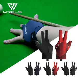 1 Piece Left Hand Stylish Color-Blocking Breathable Non-Slip Professional Adjustable Billiards/Pool/Snooker Glove Billiards Accessories
