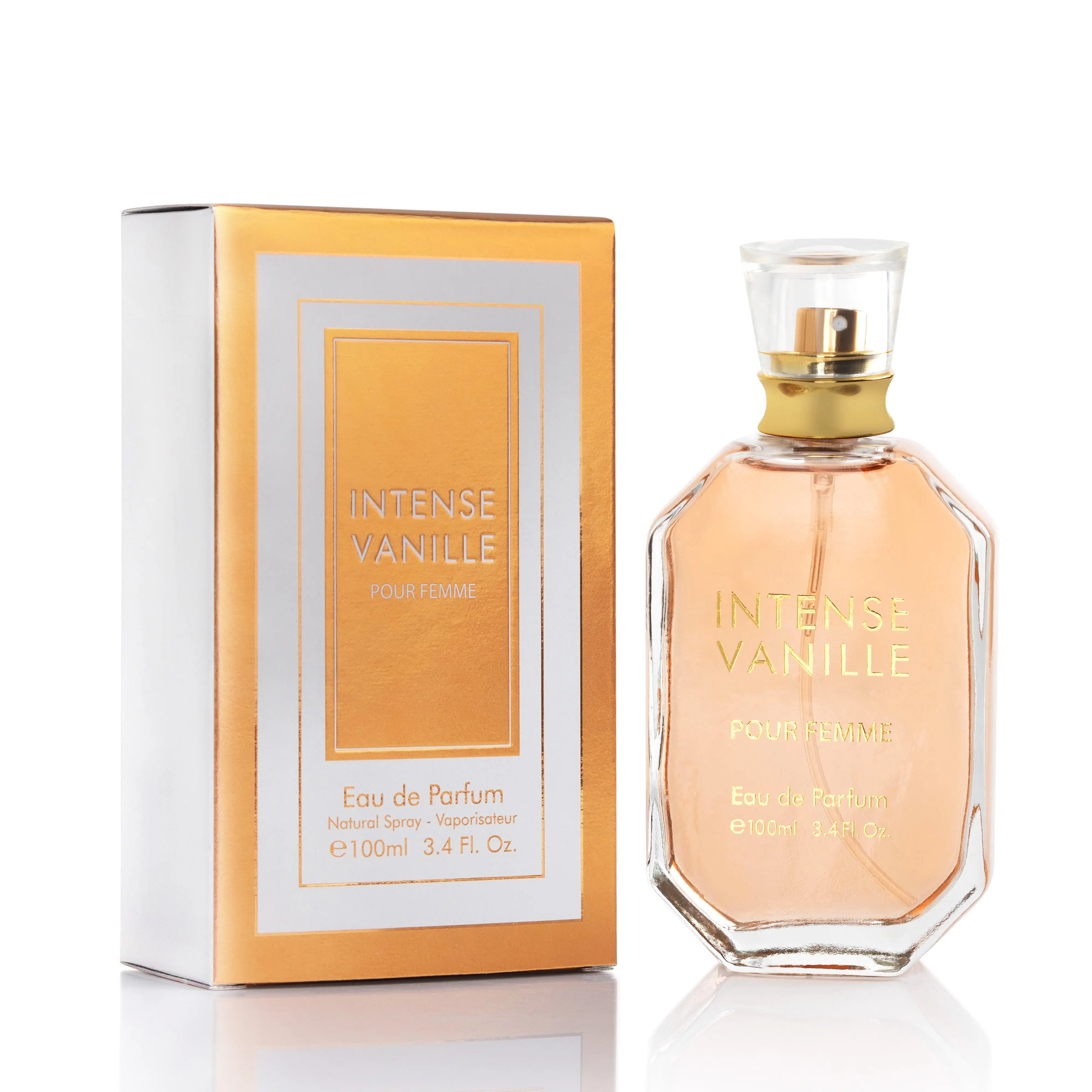 Urban Collection Women's Intense Vanille Eau De Parfum Spray - 100ml Gourmand Scent, Warm Vanilla Fragrance, Tonka Bean, Amber Women's Fragrance, Rich and Addictive, Elegant Paper Box, 3 To 3.9 Fl Oz, Gourmand Fragrances