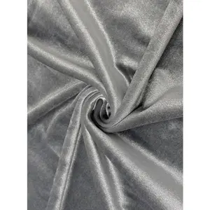 Silver Stretch Velvet
