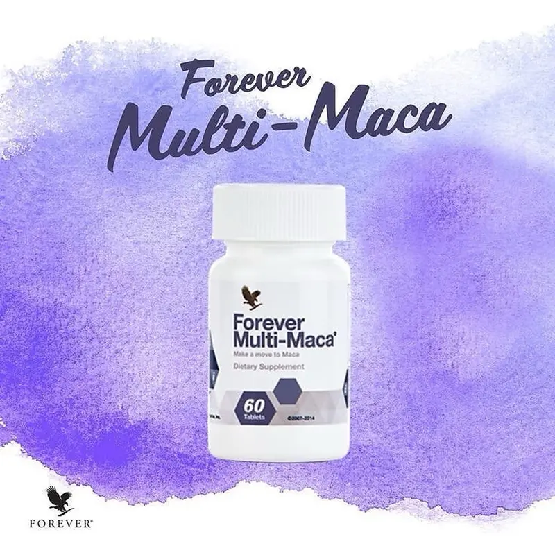 Forever Multi-Maca - 60 Tablets for Natural Stamina and Energy  Supplement