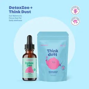 JoySpring DetoxZee + Think Dust – Gut Balance & Focus Duo for Daily Wellness
