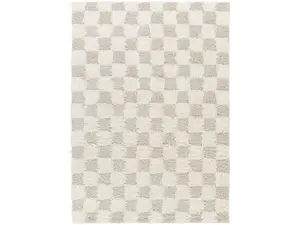 Livabliss USG2350-6796 6 ft. 7 in. x 9 ft. 6 in. Urban Shag Machine Woven Rectangle Area Rug, Cream & Light Beige