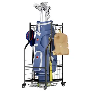 Golf Bag Organizer	Heavy-Duty Garage Storage Rack	Space-Saving Sturdy	Golf Club Bag Holder for Garage Shed Basement
