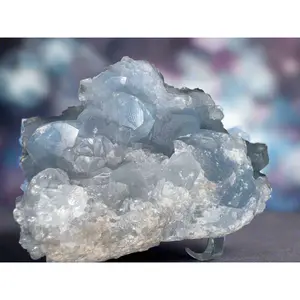Natural Sky Blue Celestite Cluster – Calming Crystal for Decor & Healing