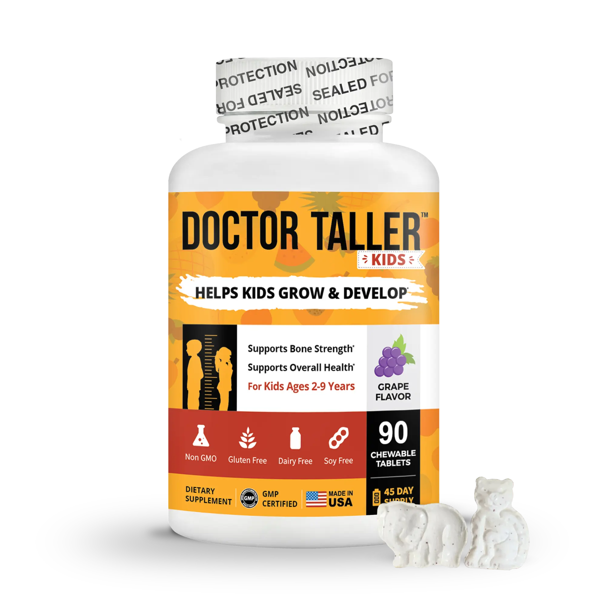 NuBest Doctor Taller Kids, 90 capsules | Daily Immunity, Energy & Physical Development Support