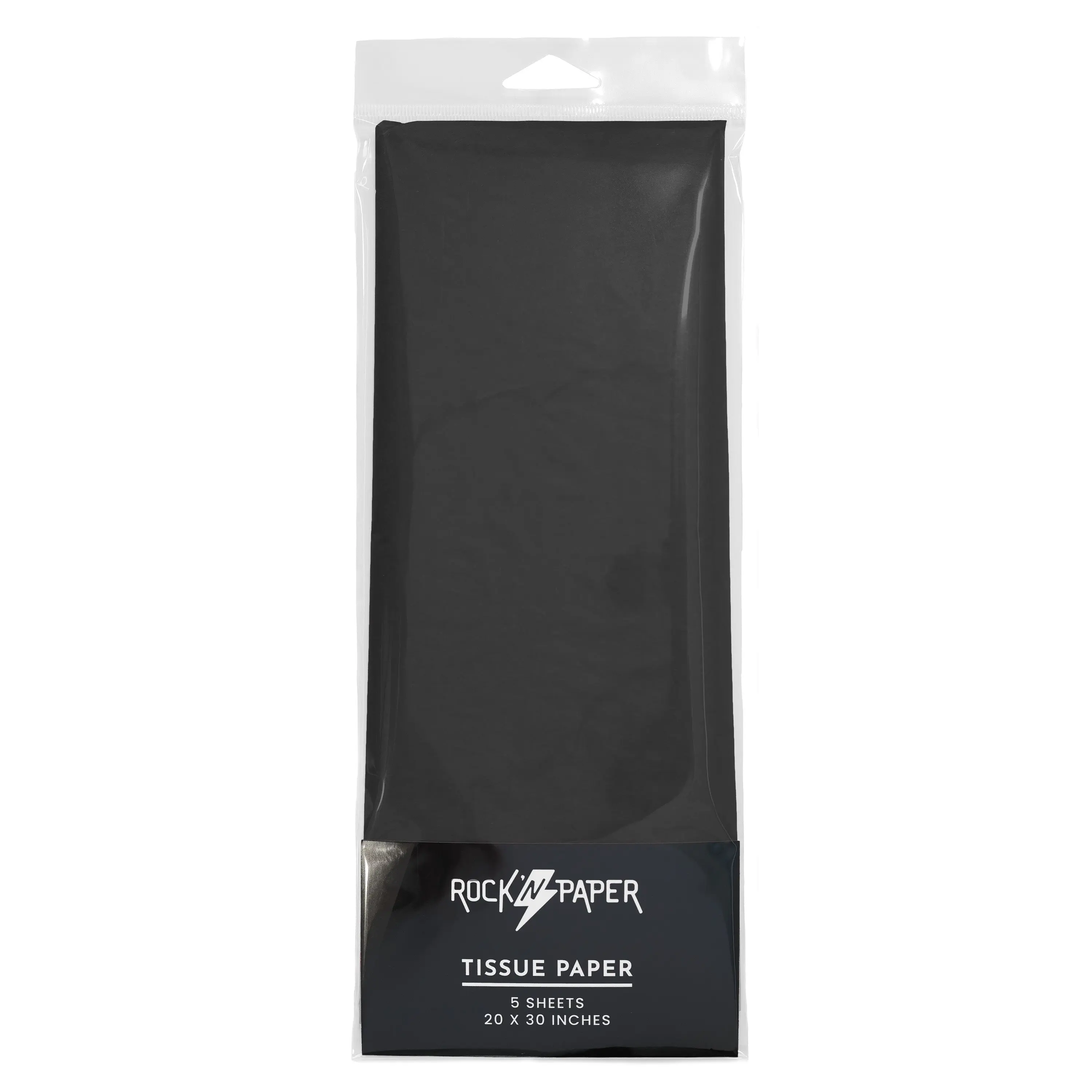 Tissue Paper Solid Black (5 Sheets)