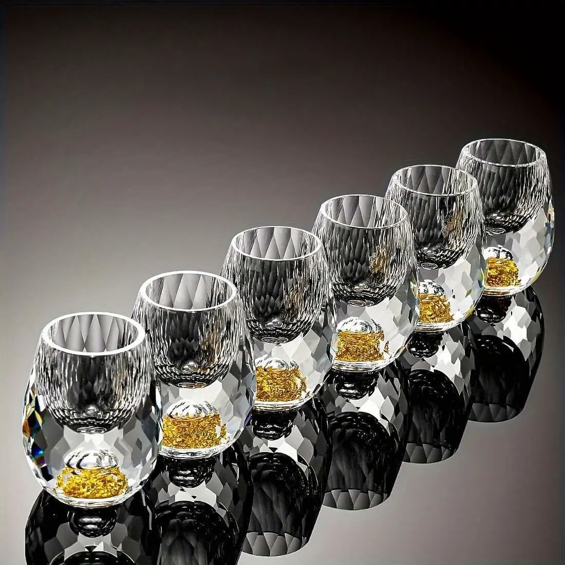 Whiskey Glass, 0.5 Oz/15 Ml, Exquisite Handcrafted Spirits Glass, Suitable for Vodka, Home Bar Décor, Non-Lead Crystal Glass, Drinkware, Premium Drinking Glasses, Drinking Glassware