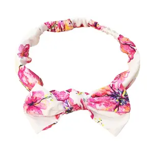Coco Moon Hibiscus Kiss Bamboo Bow Headband for Women