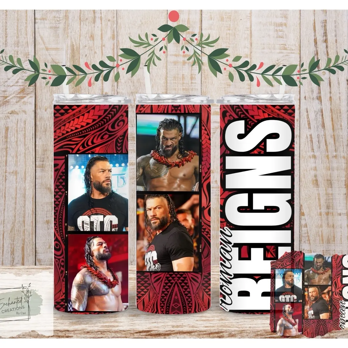 “Roman Reigns” 20oz Tumbler Reusable Cup - Perfect for Your Drinks - Drinkware, Bottle