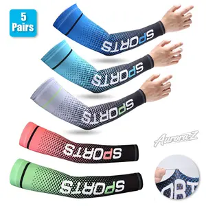 5 Pairs of UV-Blocking Arm Sleeves for Summer Heat，Stay Cool and Protected