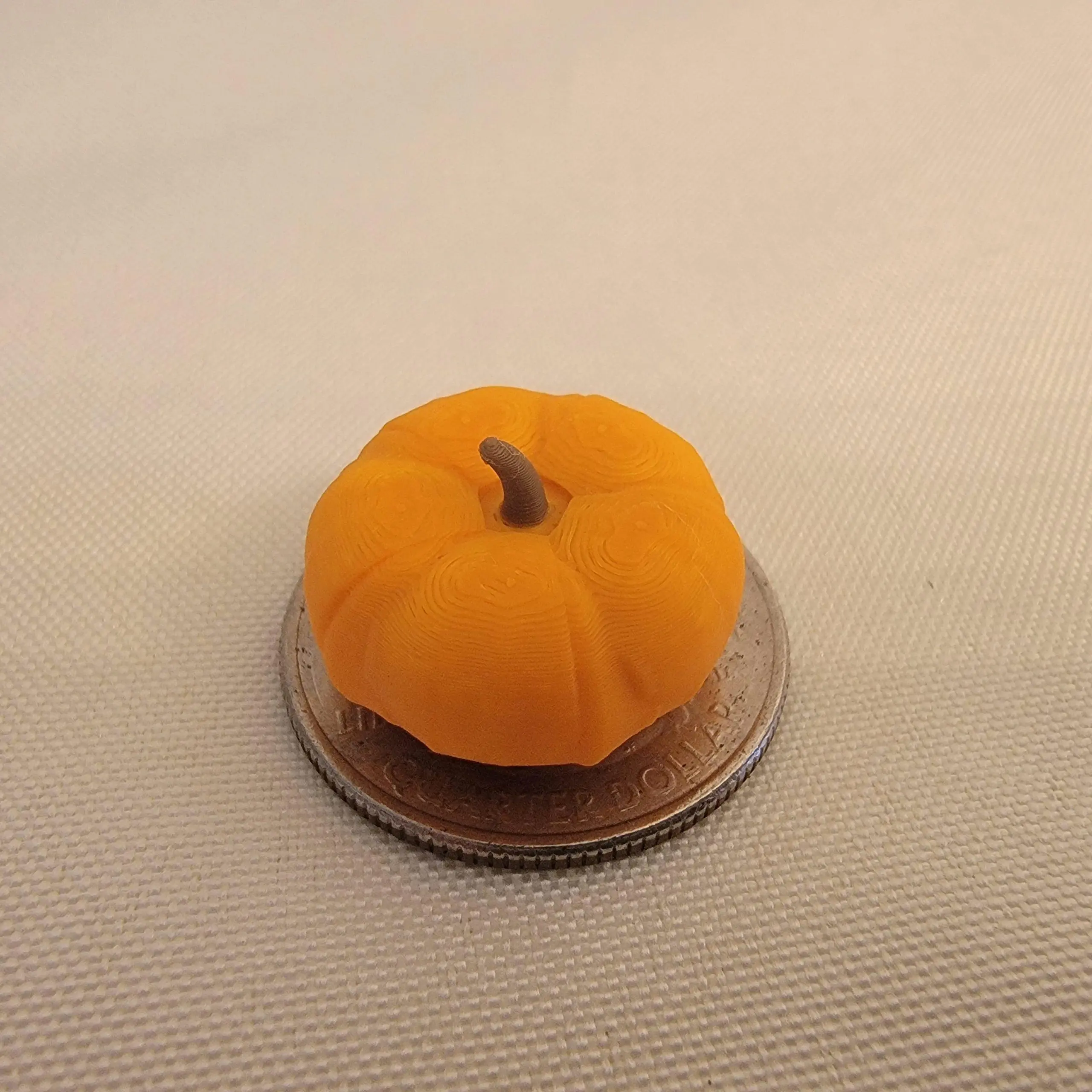 Mini Accessory - Pumpkin - 3D Printed Collectible Ornament, Decor Figurine for Halloween, Fall Home Decor Supplies