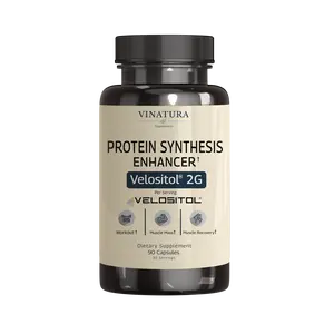 Velositol Supplements - Protein Synthesis Enhancer for Strength and Muscle Support, for Men and Women, 90 Capsules