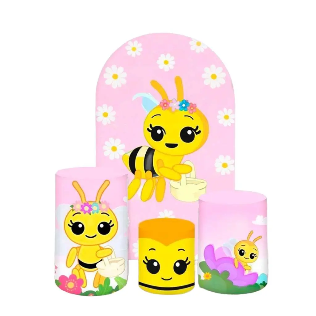 Bee Arch Backdrop and Cylinder Covers