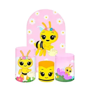 Bee Arch Backdrop and Cylinder Covers
