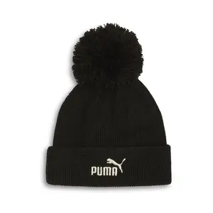 PUMA Womens #1 Ribbed Lurex Knit Beanie Casual - Black
