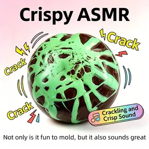 Chocolate Color Crispy Ball, Super Stress Relief Toy, Stress Relief Gadgets, Crunchy ASMR Sound, Slow Rebound Pressure Relief, Perfect Gift for Parties and Holidays