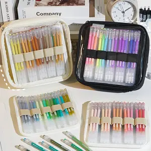Large Capacity Multi-Layer Pencil Case, Transparent Visible Layer Storage, Multiple Colors Available, Durable and Wear-Resistant, Office Supplies