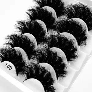 5 Pairs 8D fluffy false eyelashes for Dramatic Volume Eyelash dramatic false eyelashes fluffy thick false eyelashes makeup Cosmetic false lashes False Eyelash Set