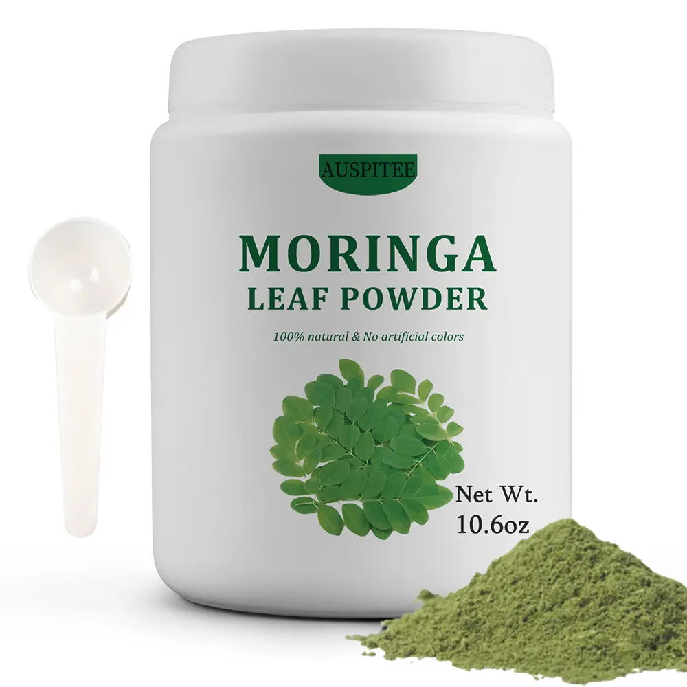 Moringa leaf Powder,300g(10.6oz),No Additivies,Pure Natural Moring Powder,For Baking,Beverage,Tea,Afternoon Tea