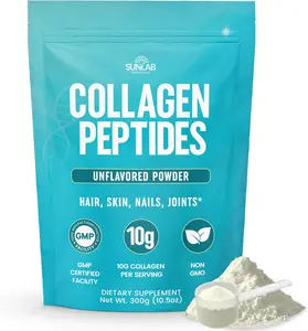 Hydrolyzed Bovine Collagen Peptides Powder Type I and III Unflavored Protein Supplement for Hair Skin Nails Joint Support and Gut Health for Women and Men Non GMO USA Made Wellness Formula 30 Servings