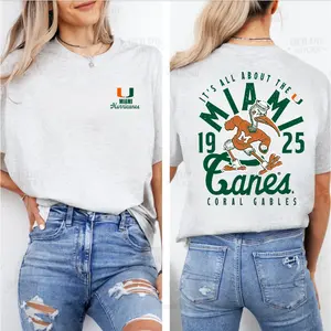 Custom University Graphic Mascot Overlay All Team 2 Side Ash Grey Color T-shirt, Vintage Graphic Tee, Sport Fan Gift Shirt, Men's Oversized Athletic T-shirt, College T-shirt, Men's Regular Fit Graphic T-shirt, Footbal T-shirt Top Top