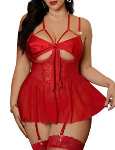 Alrovetoney Sexy Lingerie For Women Christmas Sexy Wedding Lingerie Set Garter Belt
