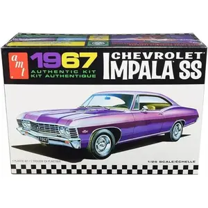 AMT 981 1967 Chevrolet Impala SS 1:25 Scale Plastic Model Kit - Requires Assembly