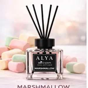 Alya Marshmallow Reed Diffuser for Home - Long Lasting Home Fragrance
