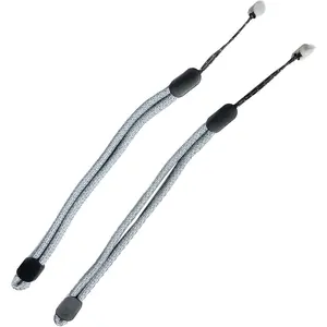 Improved Replacement Wrist Wraps for Oculus Quest 2 Gen Controller, Reflective Hand Straps with  Black Stopper, Replacement Adjustable Wrist Lanyards for Oculus Controller(White)