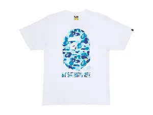 BAPE Men's ABC Camo By Bathing Ape Tee White/Blue, from StockX