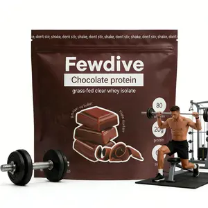 FEWDIVE Clear Whey Isolate Protein Powder - Grass Fed Protein - 20g Protein, 0 Sugar, 80 Calories – Gluten Free, Lactose Free, Clean Nutrition