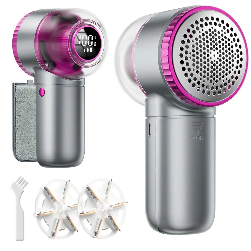 coldSky Lint Remover Sweater Shaver with Digital Display 3 Speed 6-Leaf Blades Eco-Friendly for Clothes Sofa Bedding CY610