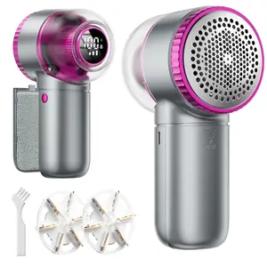 coldSky Lint Remover Sweater Shaver with Digital Display 3 Speed 6-Leaf Blades Eco-Friendly for Clothes Sofa Bedding CY610