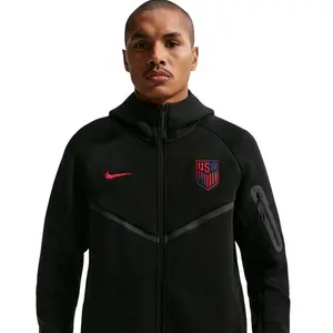 Nike Soccer Full-Zip Hoodie USMNT Tech Fleece Windrunner - Men's