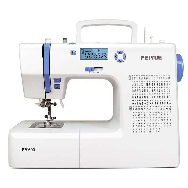 FEIYUE FY600 Heavy Duty Sewing Machine - 146 Built-in Stitches, Adjustable Speed & Start/Stop Function, Automatic, Aluminium, Plastic, Decorative, Easy Threading, Beginner-Friendly, Portable, 500-1,000 Stitches Range Compatible, for Sewing Enthusiasts, Le