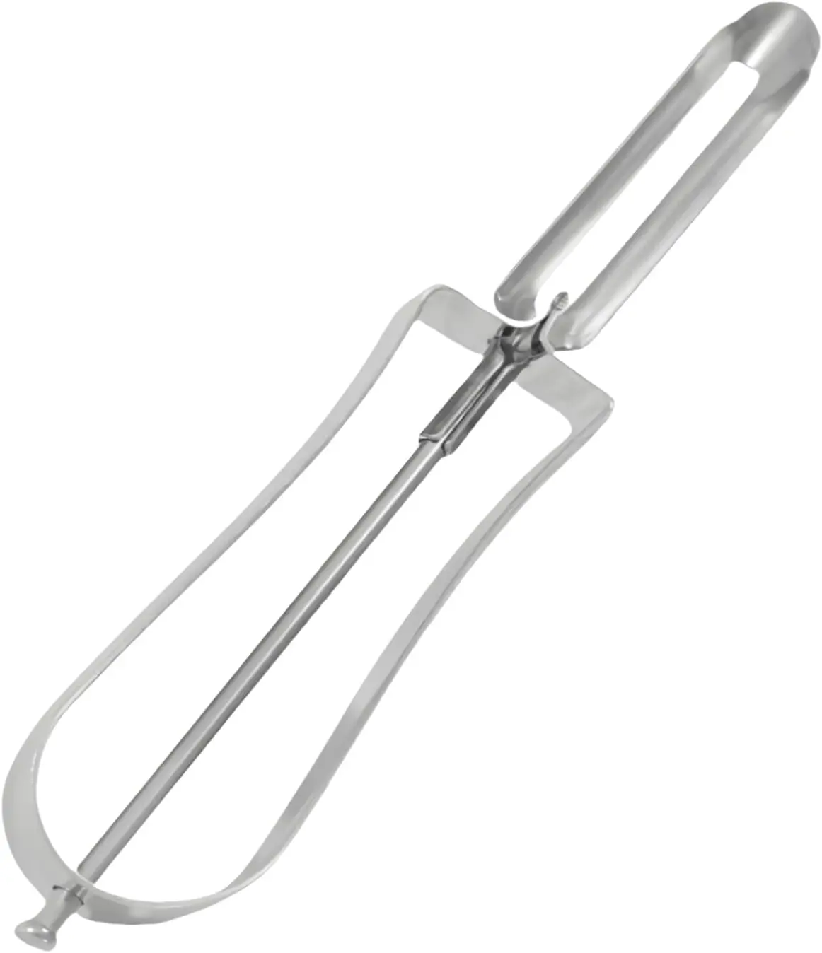 Stainless Steel Cone Peeler for Kids - Ambidextrous Left/Right Grip, Effortless Swivel Blades, Ergonomic Handle, Smooth Potato Eye Remover, Commercial Grade Kitchen Utensil for Daily Use Peeling & Julienne Strips, Hassle-Free Cleaning, Dishwasher Safe