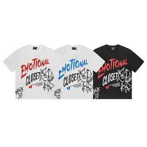2026 spring and summer new MIX Cupid letter pattern printing round neck pullover short sleeve men's and women's models