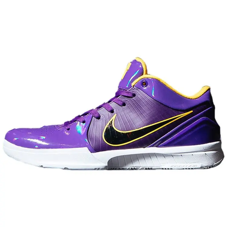 Nike Kobe 4 Protro Undefeated Los Angeles Lakers' Low Top Basketball Shoes Unisex CQ3869-500